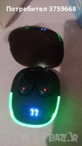 Блутут  V5.4 слушалки нови с заряден кейс ,кабел и различни гумички, снимка 3 - Слушалки и портативни колонки - 49382162