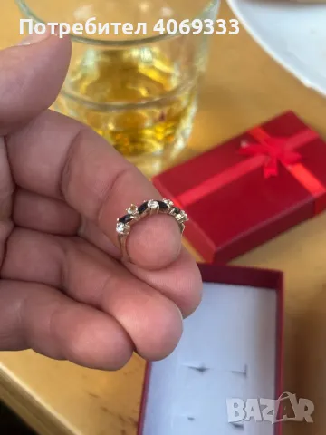 Красив златен пръстен 2.12гр 14к, снимка 3 - Пръстени - 50073630