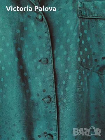 Разкошна пижамна риза MANTONI 100% коприна, снимка 10 - Ризи - 41381489