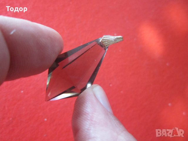 Кристален медальон висулка , снимка 2 - Колиета, медальони, синджири - 34788927