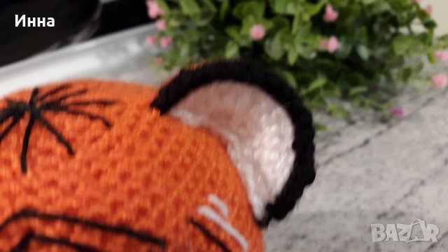 Символ на 2022 г. ТИГЪРЧЕ (оранжево), Плетена играчка, Ръчно изработена, Перфектен подарък, снимка 13 - Плюшени играчки - 34724060