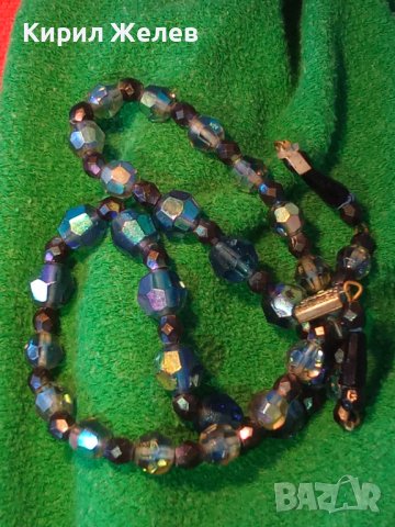 СТАРО АР ДЕКО РЕТРО КОЛИЕ ОГЪРЛИЦА ФАСЕТИРАН БОХЕМСКИ КРИСТАЛ МАЙСТОРСКА РЪЧНА ИЗРАБОТКА 75181, снимка 18 - Антикварни и старинни предмети - 41838657