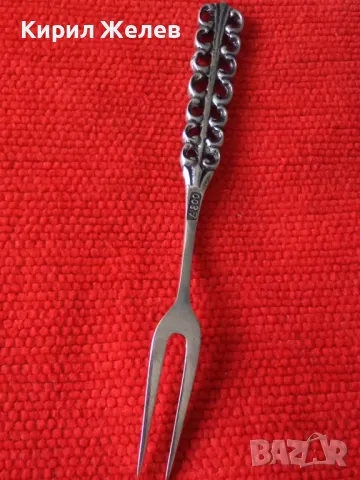 СТАРА НЕМСКА АЖУРНА КОЛЕКЦИОНЕРСКА ДЕСЕРТНА СРЕБЪРНА ВИЛИЧКА СРЕБРО 800 ПРОБА 42976, снимка 16 - Колекции - 44376472