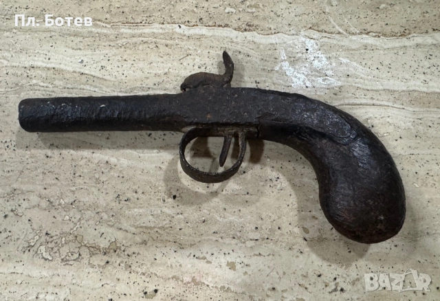Стар капсулен пистолет, снимка 3 - Антикварни и старинни предмети - 53275799