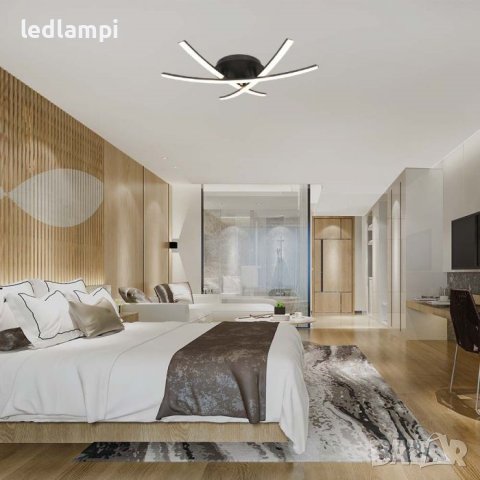 LED Плафониера 20W Черна Топло Бяла Светлина, снимка 6 - Лампи за таван - 41185396