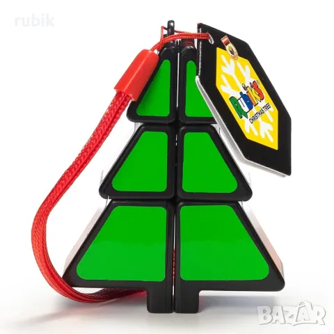 Оригинален магически пъзел Rubik's Christmas Tree 1x2x3 - С цветни пластини, снимка 3 - Игри и пъзели - 47518355