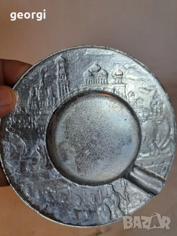 стар руски алуминиев пепелник  16/3, снимка 4 - Колекции - 48977429