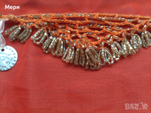 Автентичен арабски шал за Бейли денс(ръчно изработен), снимка 3 - Шалове - 41421482