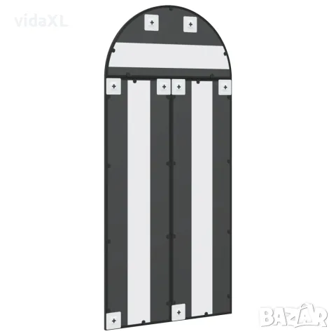 vidaXL Стенно огледало, черно, 60x130 см, арка, желязо, снимка 5 - Огледала - 56146722