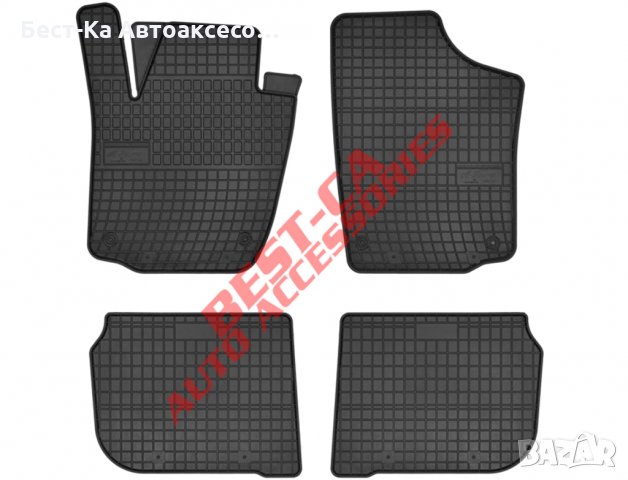 Висококачествени гумени стелки FROGUM Seat Toledo Mk4 Skoda Rapid 2012 - 2019, снимка 1 - Аксесоари и консумативи - 33773709