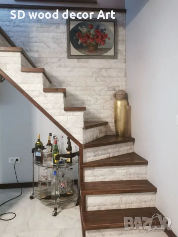 Стъпала за стълби от масивна дървесина