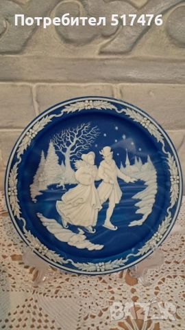 Колекционерски 3d чинии "Коледни камеи" , снимка 2 - Колекции - 52264506