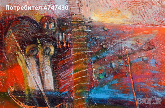 Ралица Бурова картина маслени бои, снимка 4 - Картини - 53617316
