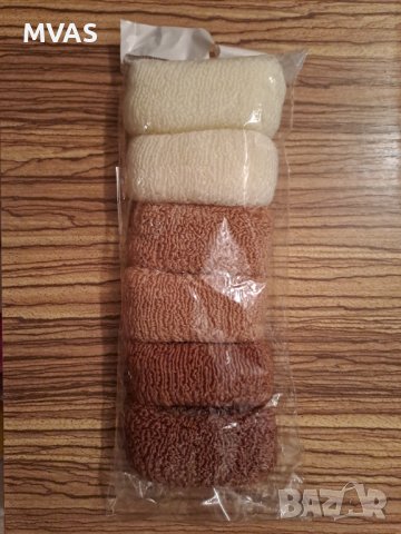 Нов комплект дебели ластици за коса естествени цветове