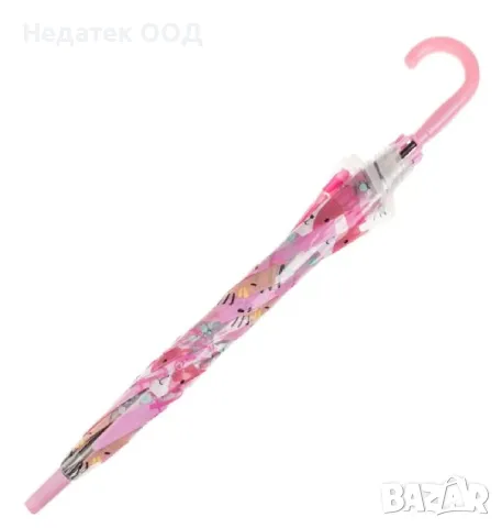 Детски автоматичен чадър Коте, 64 см, снимка 2 - Чадъри - 49174787