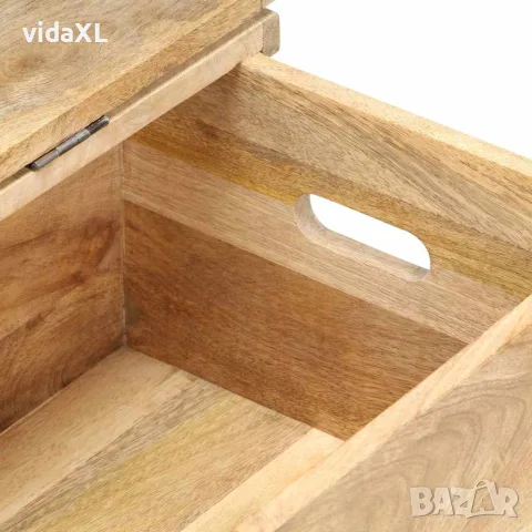 vidaXL Ракла, 90x40x45 см, мангово дърво масив, снимка 5 - Скринове - 56146623