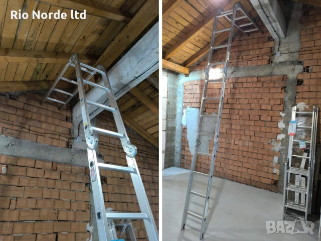 Стълба 4х4 мултифункционална 4,70м 150кг, снимка 3 - Други инструменти - 53588407