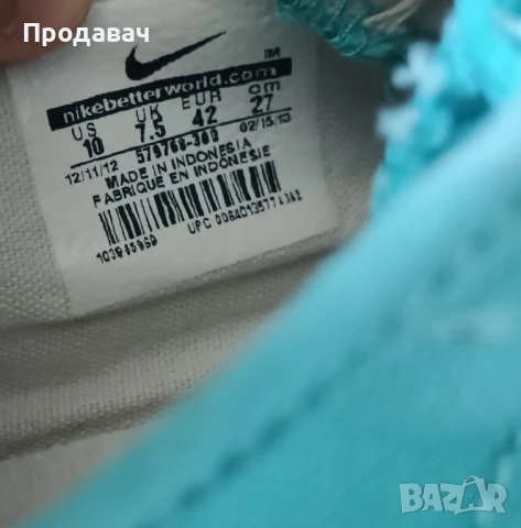 Кецове NIKE 42/27 см, снимка 6 - Кецове - 50695208