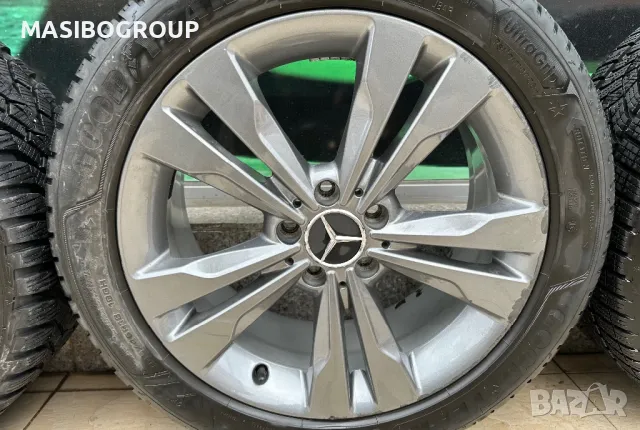 Алуминиеви джанти 7,5Jx18” за Мерцедес Mercedes със зимни гуми 245/40/18”  245/45/18”, снимка 2 - Гуми и джанти - 49405775