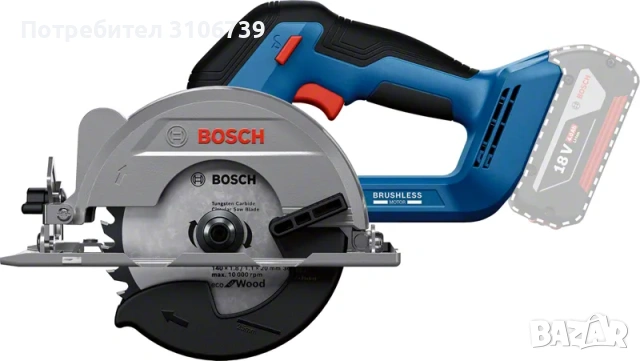 Bosch gks 18V-51 безчетков циркуляр