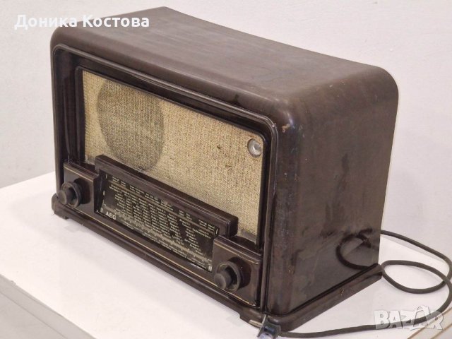 Радиоапарат Aeg super 69 wk, снимка 3 - Антикварни и старинни предмети - 41929846