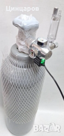 Аквариум Co2 Бутилка и регулатор 12V/220V 