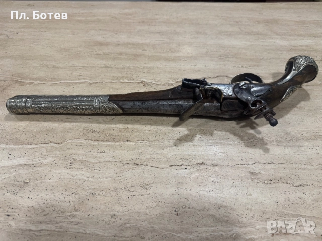 Стар кремъчен пищов, снимка 5 - Антикварни и старинни предмети - 52516058