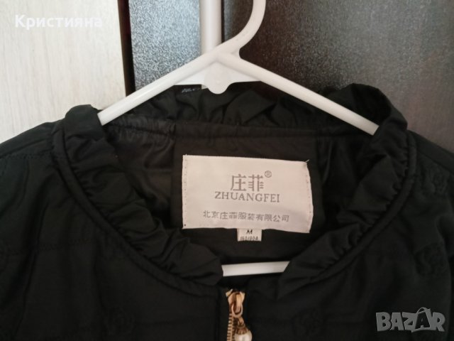 Пролетно-есенно якенце с брошка  и перличка за разкош, снимка 4 - Якета - 42497335