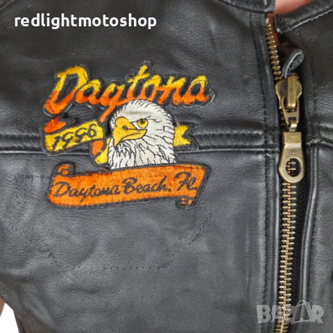 №5554 MDM Мъжки кожен мото елек – размер М, снимка 2 - Аксесоари и консумативи - 53060252