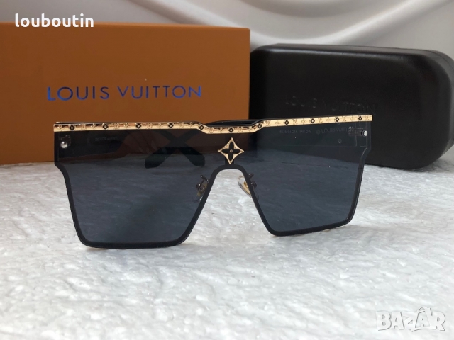 Louis Vuitton 2022 висок клас мъжки слънчеви очила унисекс дамски тип маска, снимка 5 - Слънчеви и диоптрични очила - 36050505