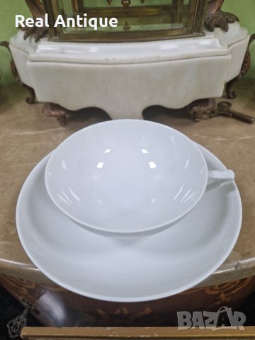 Чудесен антикварен авторски порцеланов двоен сет , снимка 2 - Сервизи - 44159014