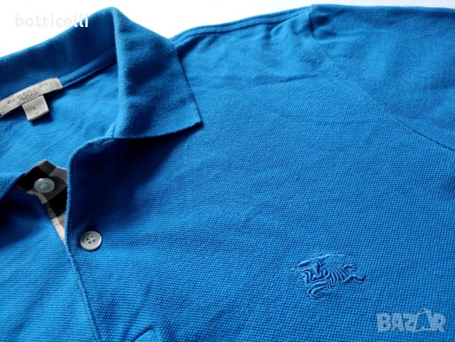 Burberry Cotton Polo Shirt Logo Men’s - L - оригинална мъжка тениска , снимка 6 - Тениски - 41191491