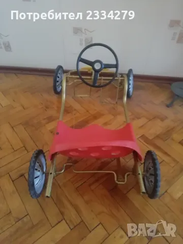 Стара децка количка с педали, 1970год. , снимка 8 - Антикварни и старинни предмети - 47647621