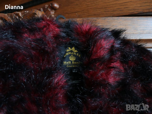 Дамско палто Hell Bunny Rock Noir готик, pin-up, alternative, снимка 9 - Палта, манта - 41321312