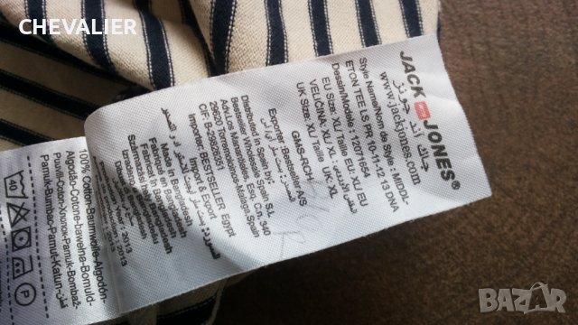 JACK & JONES MIDDL-ETON TEE Размер L блуза с дълъг ръкав 8-52, снимка 14 - Блузи - 40633910