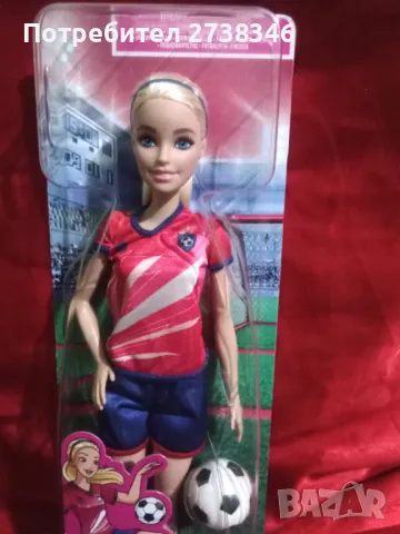Барби тенисистка с множество статични стави  и Барби футболистка, снимка 13 - Кукли - 48694524