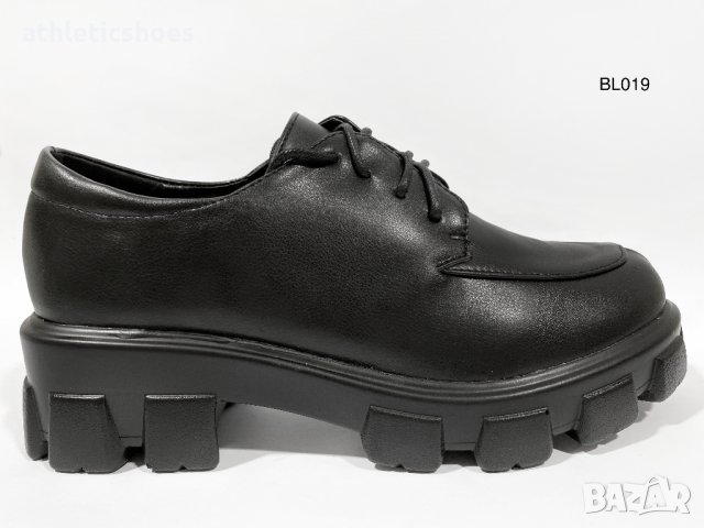 Дамски кожени обувки в черно на платформа -019 в Дамски ежедневни обувки в  гр. София - ID33933105 — Bazar.bg