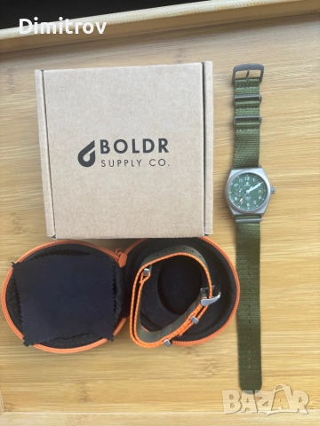 Boldr Venture Wayfarer 38mm Field Olive/Green titanium