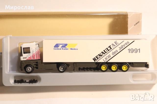 ALBEDO H0 1/87 RENAULT MAGNUM ВЛЕКАЧ КАМИОН МОДЕЛ КОЛИЧКА, снимка 2 - Колекции - 53669825