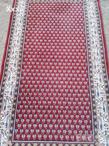 Ръчно тъкана вълнена персийска пътека.Произход Иран., снимка 2 - Пътеки - 48718228