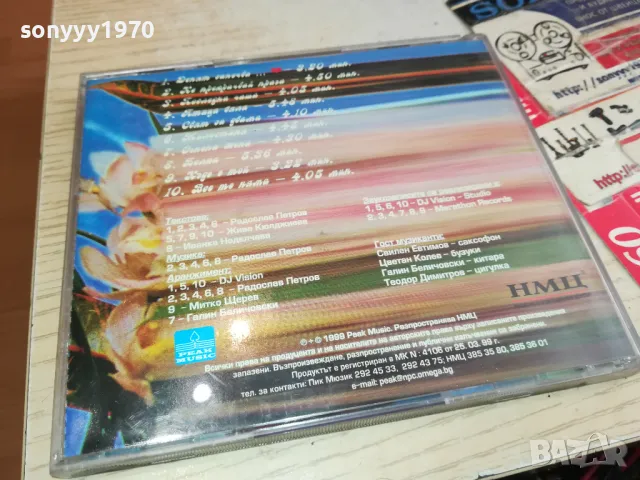 ЕМЕЛ-ЕМИ СТАМБОЛОВА-ОРИГИНАЛЕН ДИСК-1999 PEAK MUSIC 2204251719, снимка 6 - CD дискове - 49991701