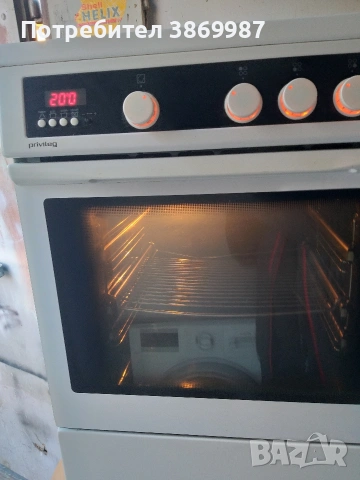 печка със керамични котлони и вентилатор Privileg , снимка 5 - Печки, фурни - 53748339