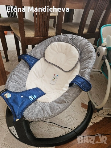 Бебешка електрическа люлка little bird Защитна мрежа Bluetooth връзка дистанционно управление USB