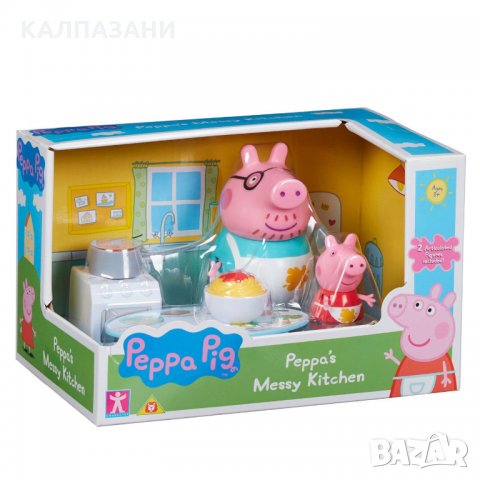 PEPPA PIG Кухня/Супермаркет с 2 фигури 6923, снимка 1 - Фигурки - 35971384