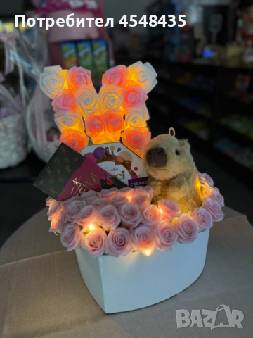 Подаръчни кутии, кошници и букети от изкуствени цветя, снимка 9 - Други - 53665069