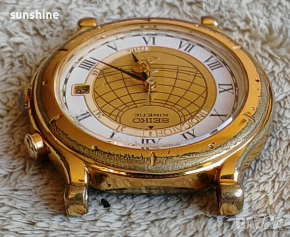 Винтидж Seiko Kinetic 5M22 Indicator, сменен кондензатор, снимка 7 - Мъжки - 53770850