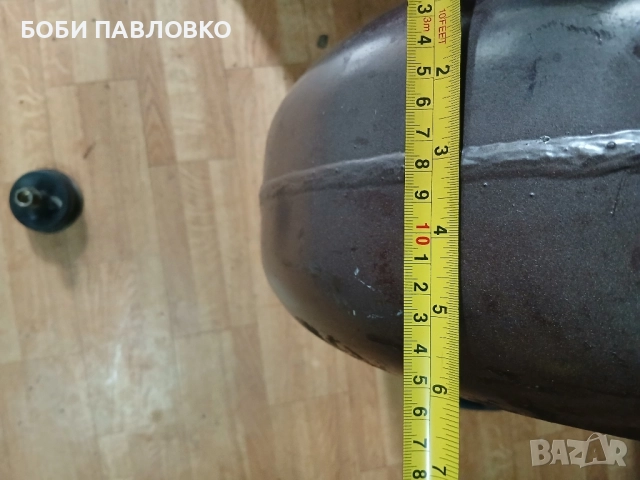 Кръгла газова бутилка за мястото на резервната гума с клапан и нивомер, снимка 13 - Аксесоари и консумативи - 51984955