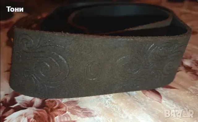 S. Oliver Оригинал Нов Дамски Италиански Колан от Естествена Кожа 110см.  , снимка 5 - Колани - 48966831