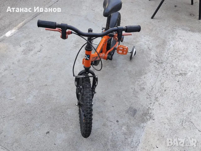 Детски велосипед колело Btwin robot 500 14` с помощни колела, снимка 3 - Детски велосипеди, триколки и коли - 55771988