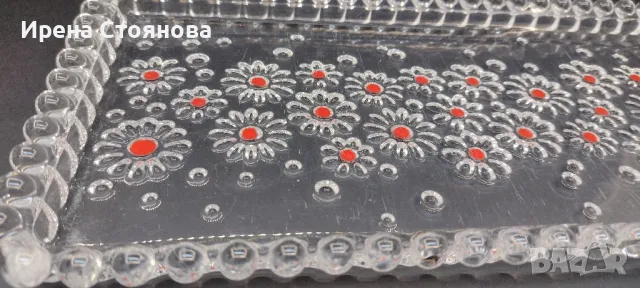 Walther Glas, серия Fabiola. Правоъгълно плато за сервиране 34/15 см., снимка 2 - Чинии - 48199668